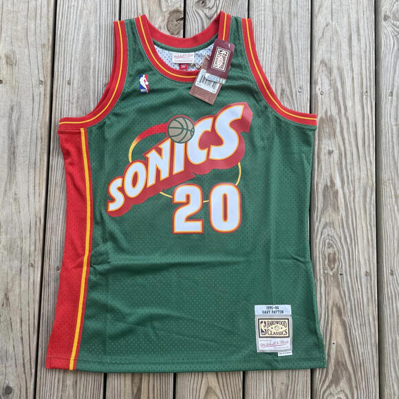 Men’s Mitchell & Ness NBA Swingman Jersey Seattle SuperSonics Gary Payton Large - Picture 1 of 10